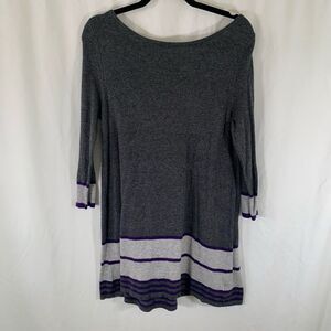 Design History Maternity Sweater Women's Medium Grey Wool Blend Long Sleeve